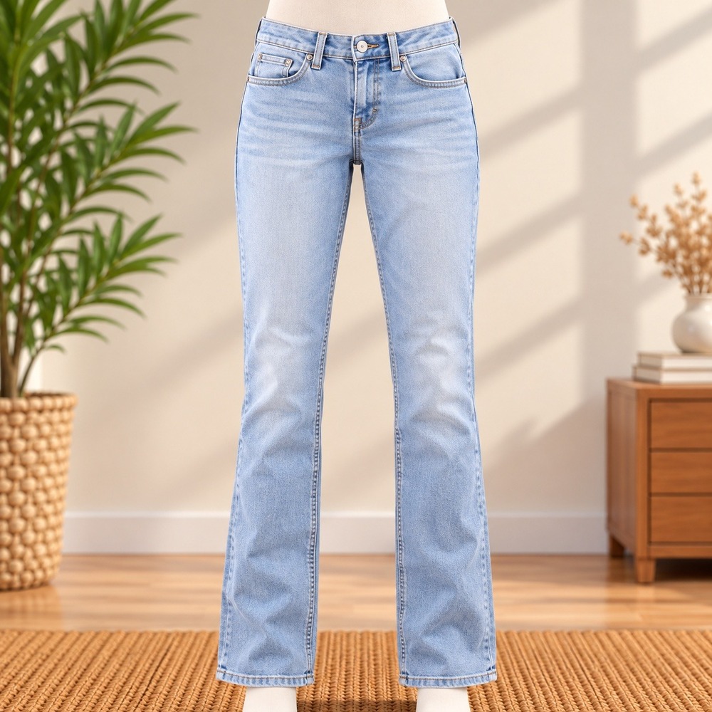 Levi's 535 Super Skinny Jeans Womens 26 Blue Light Wash Stretch Denim